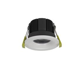 DM200682  Beck 11 FR; 11W; IP65 Matt White LED Recessed Curved Fire Rated Downlight; Cut Out 68mm; 2700K; PLUG IN DRIVER INCLUDED; 3yrs Warranty